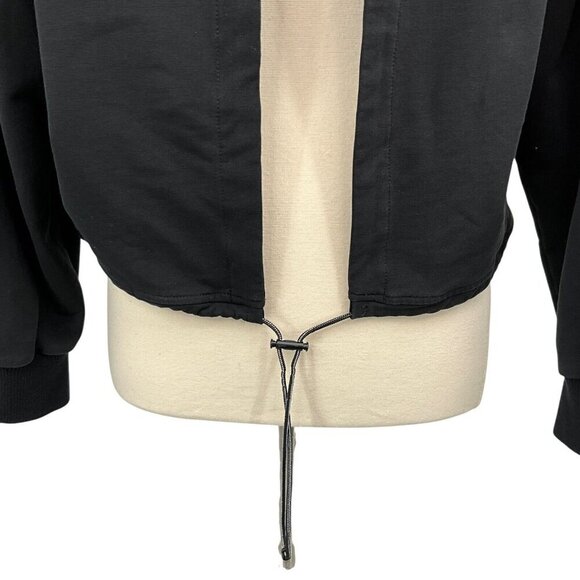 Varley Weston Sweatshirt Size S Black Open Back Long Sleeve Pullover Drawcord - Picture 6 of 10